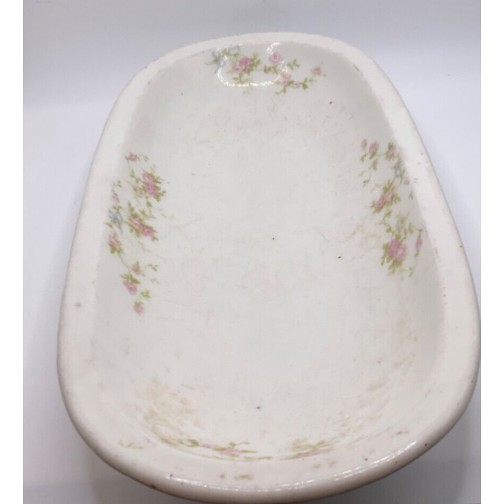 Vintage 11.5" Lamberton Scammell China Rectangle‎ Celery Dish Grandmacore Retro